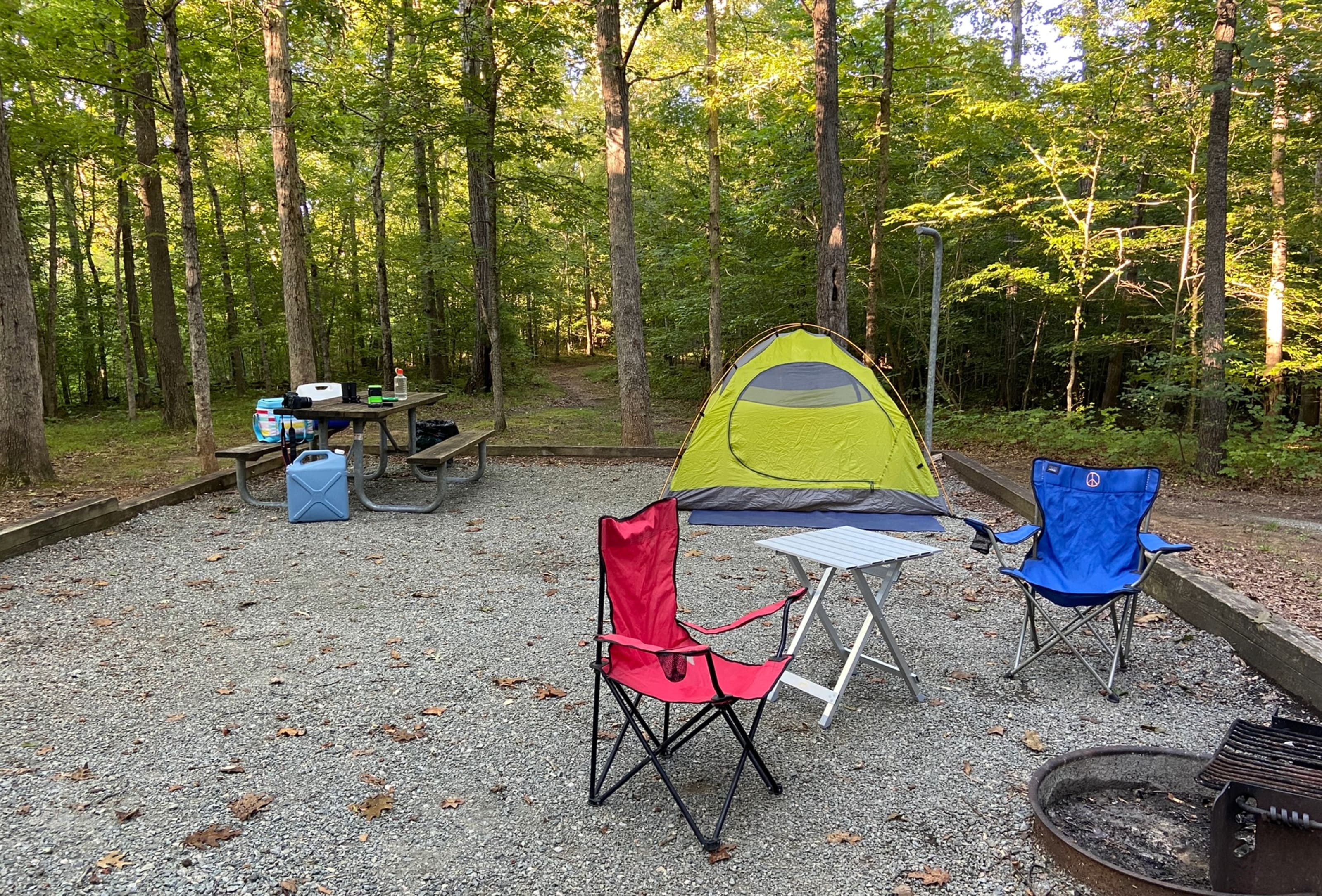 Campsite at Staunton River.