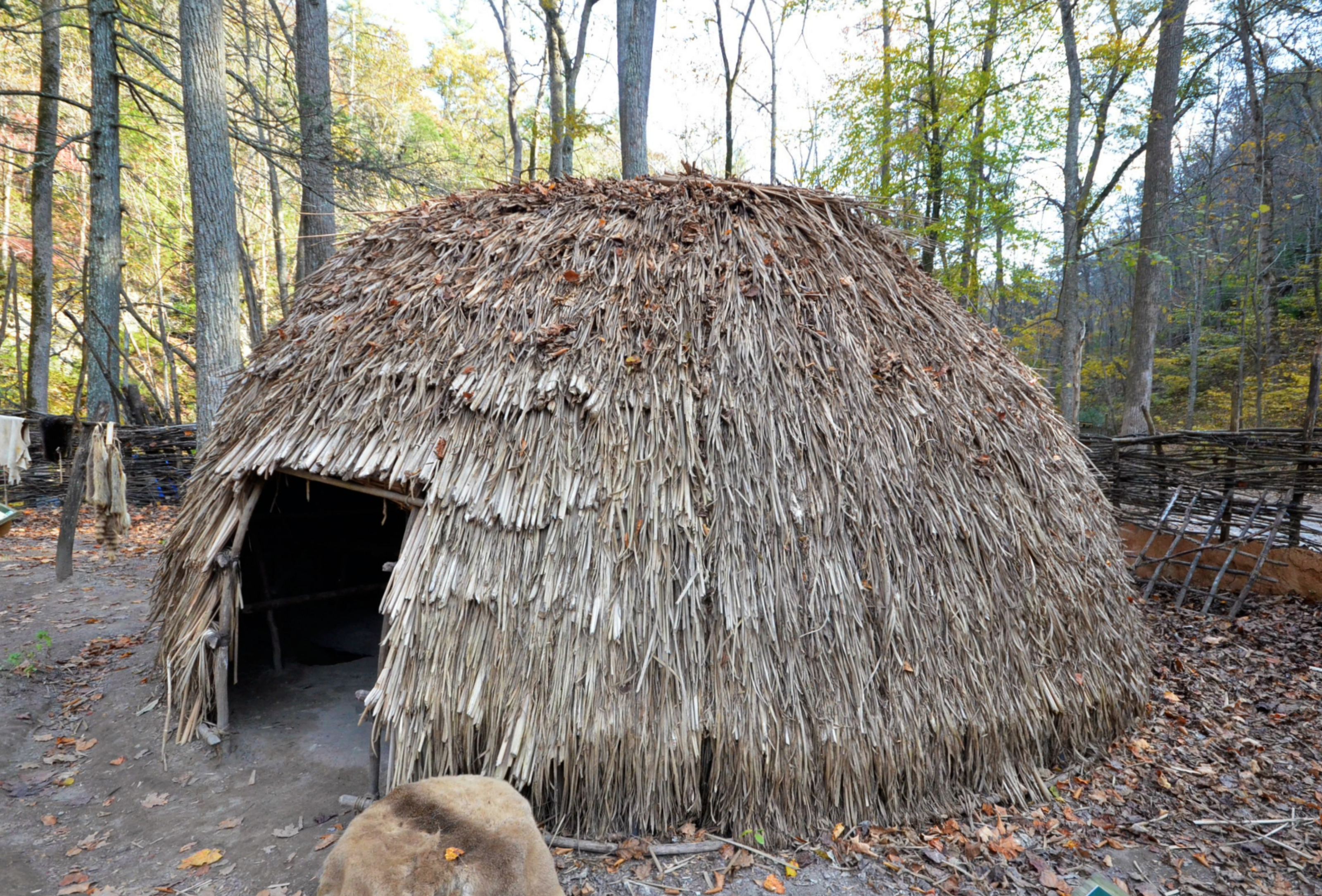 Monacan Indian Village at Natural Bridge State Park.